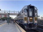 Amtrak Capitol Corridor Train # 524 arriving into Emeryville Station with California Car # 8309 in the lead